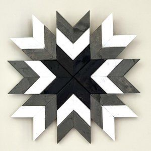 Wall Art Wood Star Shaped Home Decoration Mantle Shelf Decor Housewarming Gift